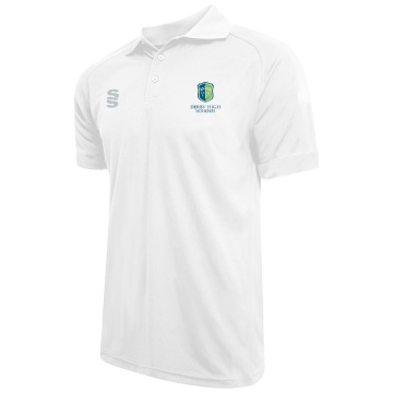Women's Dual Solid Colour Polo : White