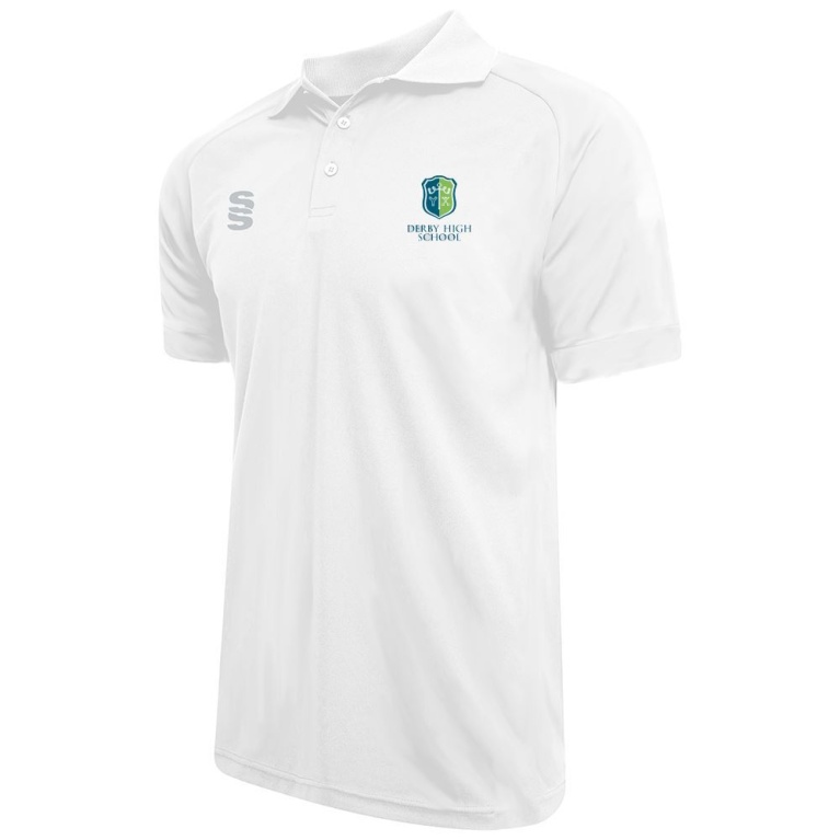 Women's Dual Solid Colour Polo : White