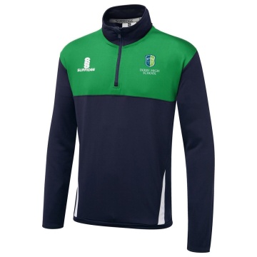 Derby High School Blade Performance Top Navy/Emerald/White