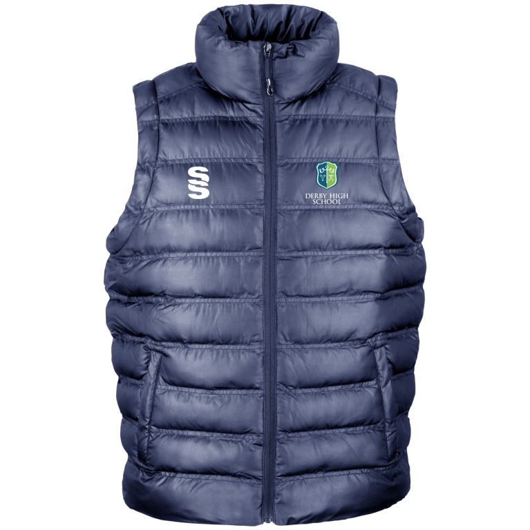 Derby High School Men's Navy Padded Gilet